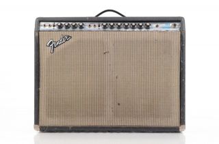 1974 Fender Twin Reverb Silverface Amp Vintage Owned By Reinhold Mack 33882