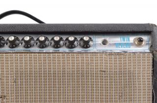 1974 Fender Twin Reverb Silverface Amp Vintage Owned by Reinhold Mack 33882 4