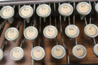 Antique Hammond Multiplex Typewriter W/ Wood Case REMARKABLE 11