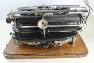 Antique Hammond Multiplex Typewriter W/ Wood Case REMARKABLE 4