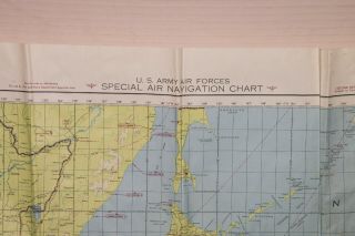 RARE WWII 4/1945 HUGE AAF Map Caroline Isle to Japan Jolly Roger JR2 - 008 2