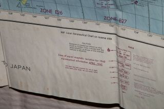RARE WWII 4/1945 HUGE AAF Map Caroline Isle to Japan Jolly Roger JR2 - 008 5