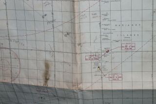 RARE WWII 4/1945 HUGE AAF Map Caroline Isle to Japan Jolly Roger JR2 - 008 6