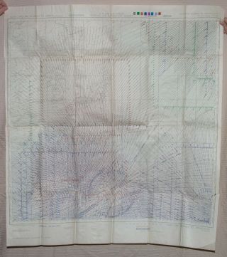 RARE WWII 4/1945 HUGE AAF Map Caroline Isle to Japan Jolly Roger JR2 - 008 8