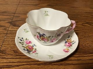 Vintage Shelley England China 2386 Tea Cup And Saucer