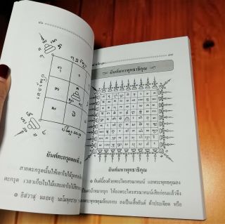 108 Antique Maha Yan Thai Book Tatoo Pattern Sak Yant Amulet Art Magic Painting