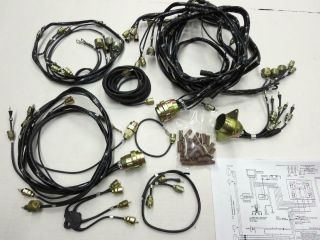 Vintage Military Jeep M38a1 G758 U.  S.  Made 24 Volt Wiring Harness Kit