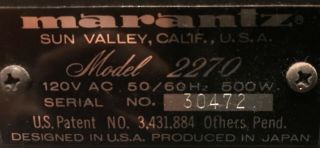 Marantz 2270 Vintage Stereo Receiver with Cabinet Estate Find 5