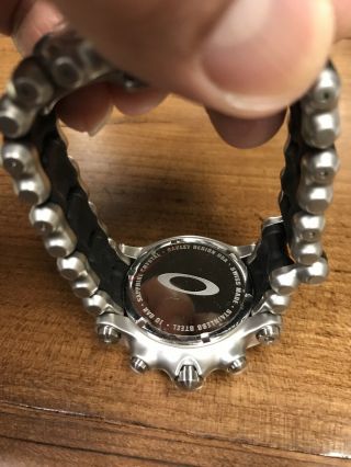 Very Rare - Oakley Men’s Stainless Holeshot Chronograph Metal Bracelet 3