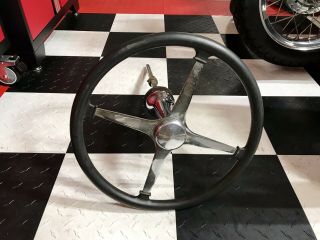 Very Rare 15” Bell Sprint Car Steering Wheel Rat Rod Trog Scta Ford