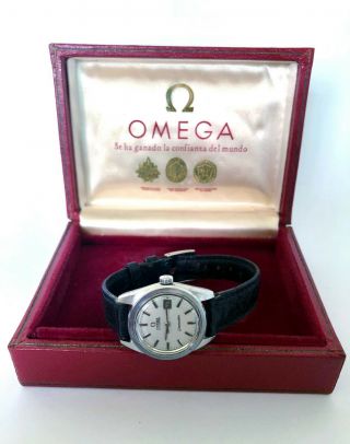 Vintage Omega Seamaster 566.  013 Auto Cal 681 St Steel Lady Watch 6x Signed W Box