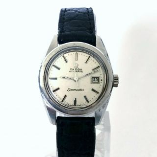 Vintage Omega SEAMASTER 566.  013 Auto Cal 681 St Steel Lady Watch 6X SIGNED w Box 2