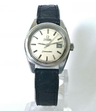 Vintage Omega SEAMASTER 566.  013 Auto Cal 681 St Steel Lady Watch 6X SIGNED w Box 3