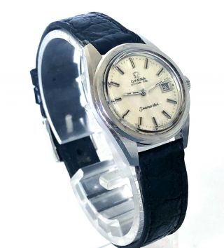 Vintage Omega SEAMASTER 566.  013 Auto Cal 681 St Steel Lady Watch 6X SIGNED w Box 7