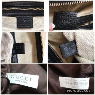 Rare Authentic GUCCI Soho Black Leather Large Tote/Hobo Bag EUC 11