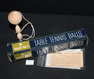 Thriftchi Williamsburg Bilbo - Catcher Game,  Halex No 1 Table Tennis Balls