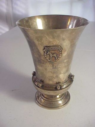 E.  S.  H.  B.  A.  Chestnut Ridge H.  S.  1951 Sterling Silver Trophy Cup 282 Gr.  Not Scrap
