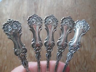 11 - POMPADOUR 1898 - WHITING - Solid STERLING - PATE / BUTTER SPREADER KNIVES 3