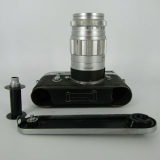 Leica Vintage M2 35mm Rangefinder Film Camera with Leitz Wetzlar 1:28 90mm Lens 10