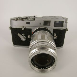 Leica Vintage M2 35mm Rangefinder Film Camera with Leitz Wetzlar 1:28 90mm Lens 2