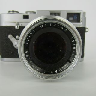 Leica Vintage M2 35mm Rangefinder Film Camera with Leitz Wetzlar 1:28 90mm Lens 3