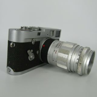 Leica Vintage M2 35mm Rangefinder Film Camera with Leitz Wetzlar 1:28 90mm Lens 5