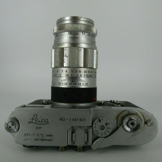 Leica Vintage M2 35mm Rangefinder Film Camera with Leitz Wetzlar 1:28 90mm Lens 7