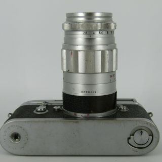 Leica Vintage M2 35mm Rangefinder Film Camera with Leitz Wetzlar 1:28 90mm Lens 9