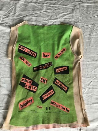 vintage 70s NEVER MIND THE BOLLOCKS HERE ' S THE SEX PISTOL PROMO t - shirt - Signed 4