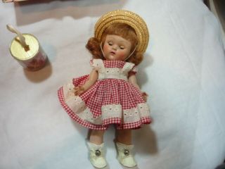 vintage vogue strung ginny doll 1950s era - ginny doll with curlers 5