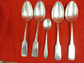 4 International 1810 Sterling Silver 1930 Serving Spoons Not Scrap