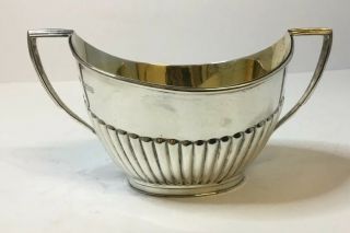 Solid Silver Sugar Bowl By Goldsmith & Silversmith Company,  1920,  Sheffield 88g