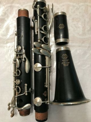 Henri Selmer - Paris " Centered Tone " Professional Wood Clarinet - 1955 Vintage