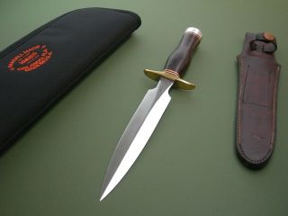 Vintage Randall Made 2 - 7 Fighting Knife / Leather / Modified Bb Heiser /