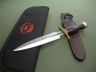 VINTAGE RANDALL MADE 2 - 7 FIGHTING KNIFE / LEATHER / MODIFIED BB HEISER / 2