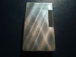 Vintage Rare Collectible S.  T.  Dupont Hermes Paris Silverplated Lighter 1960`