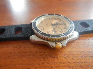 Vintage Chronosport Sea 30atm (1000 Ft) Quartz Diver 1981 Monnin (844) Case Diver