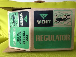 Vintage Voit V22 Trieste Fully Balanced Two Stage Double Hose Regulator 8