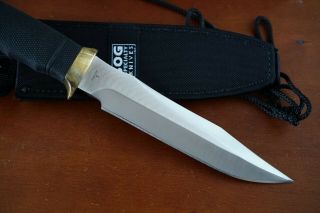 Vintage SOG TECH II Bowie Knife w/Box - 7.  25 