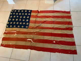 Rare Antique American Flag 38 Star Flag Circa 1877
