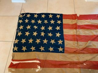 RARE Antique American flag 38 star flag circa 1877 2