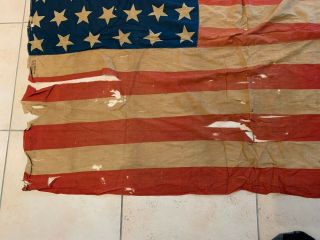 RARE Antique American flag 38 star flag circa 1877 3