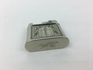 Vintage Mylflam Masonic Engraved Etched Cigarette Lighter 3