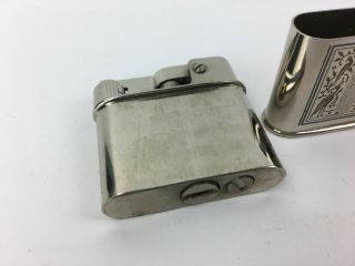 Vintage Mylflam Masonic Engraved Etched Cigarette Lighter 6