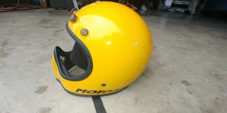 Rare Moto 3 Vintage Bell Helmet 1975 Size 6 7/8 Moto3 Moto Iii