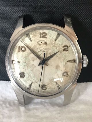Vintage Men’s Stainless Steel Lecoultre Power Reserve Watch