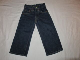 1950s Vintage Levi 503zxx Baby’s Jeans Size 10 With Leather Jerky Tag Big E