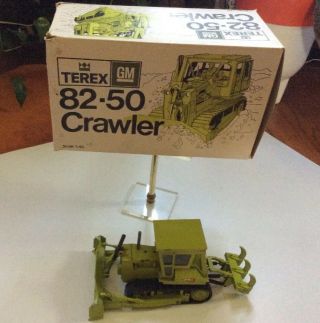 Terex Gm 82 - 50 Crawler Diecast 1:40 Scale Tractor W/ Box Vintage