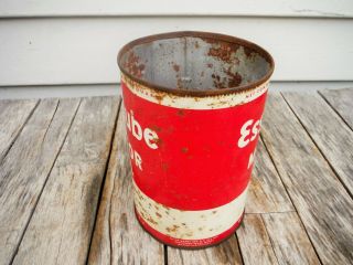 VINTAGE 1 QUART ESSO ESSOLUBE MOTOR OIL CAN and 22 other quart cans 3