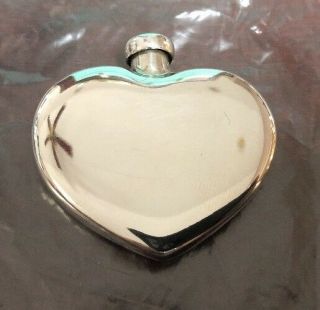 Vtg Sterling Silver Tiffany & Co Heart Perfume Bottle Old Tc Mark